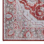 Alfombra Area 133 x 190 cm Color Persa Rojo