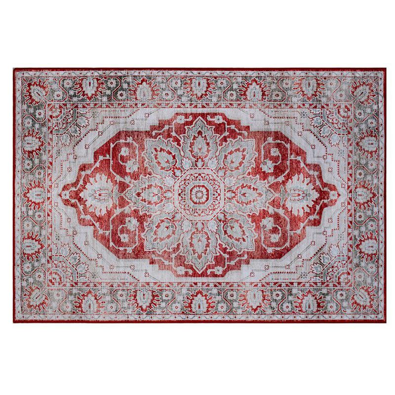 Alfombra Area 133 x 190 cm Color Persa Rojo
