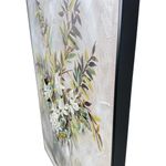 Cuadro Decorativo Jarrón Plateado con Flores 92 x 62 Cm