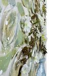 Cuadro Decorativo Jarrón Celeste con Flores 102 Cm