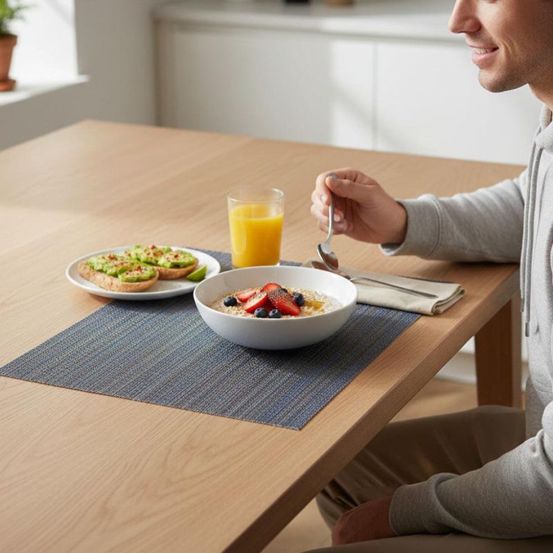 Set de 4 Individuales Color Azul Oscuro de 45 x 30 Cm