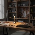 Set de 2 Lámparas de Mesa al Tacto Plateadas 110 Lm 3 W