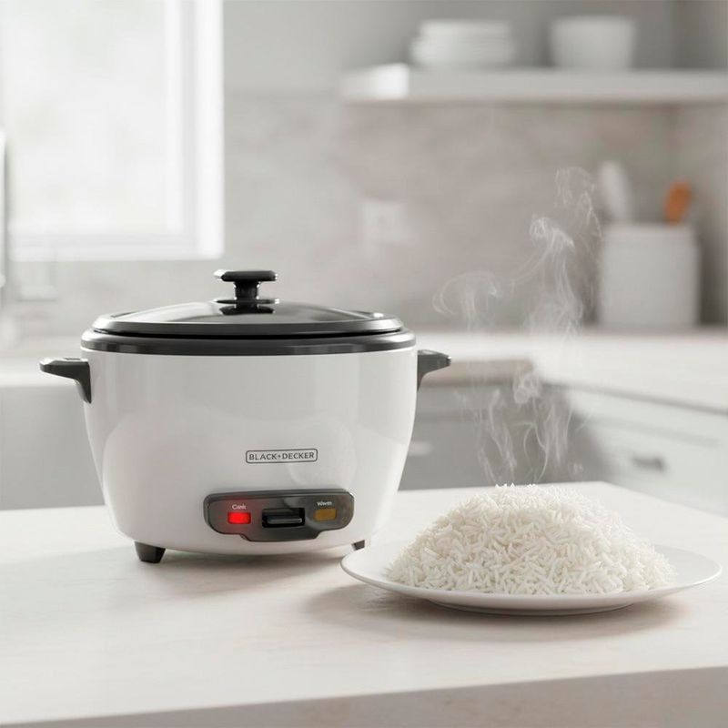 Olla Arrocera con Multifunción Color Blanca de 20 Tazas