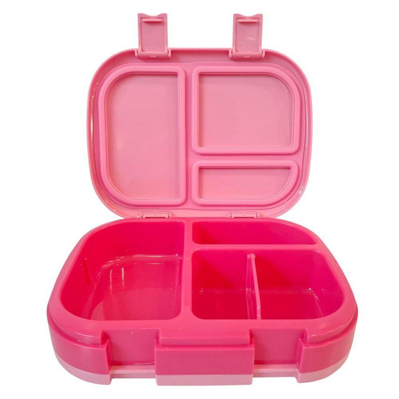 Lonchera Bento Infantil con Cubiertos Color Rosa y Fucsia
