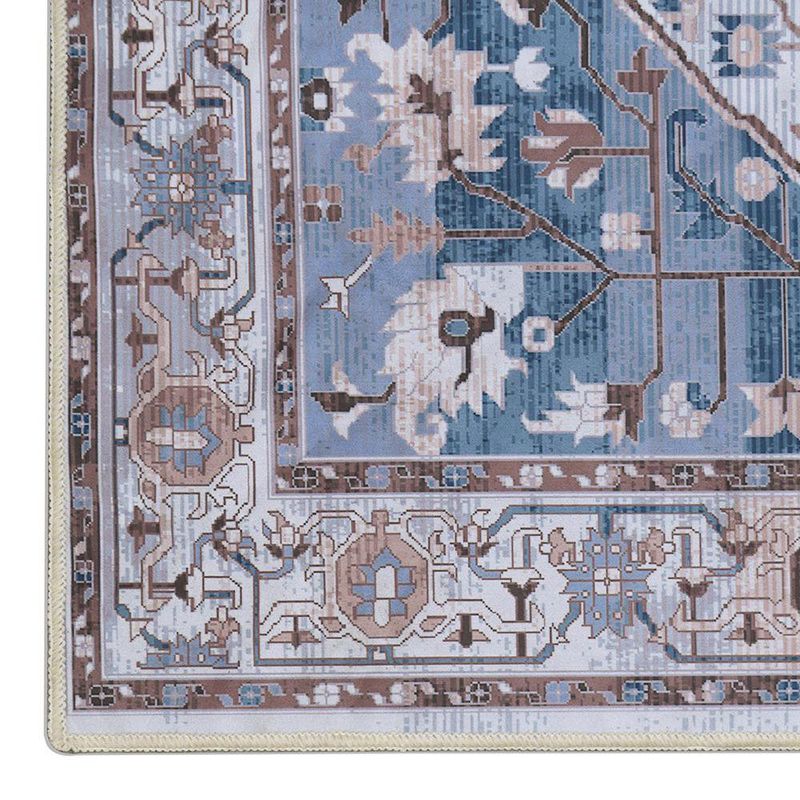 Alfombra de Área Estilo Persa Azul 133 x 190 Cm