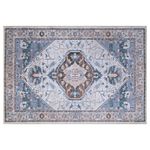 Alfombra de Área Estilo Persa Azul 133 x 190 Cm