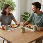 Vajilla Opella de Cerámica Verde de 12 Piezas