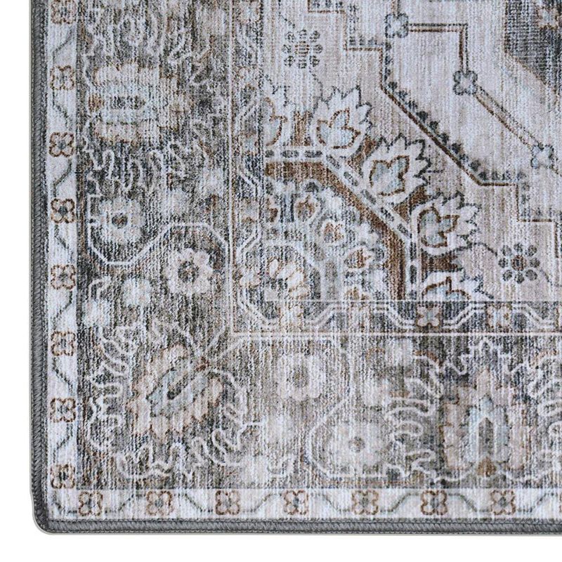 Alfombra Estilo Persa Café 133 x 190 Cm