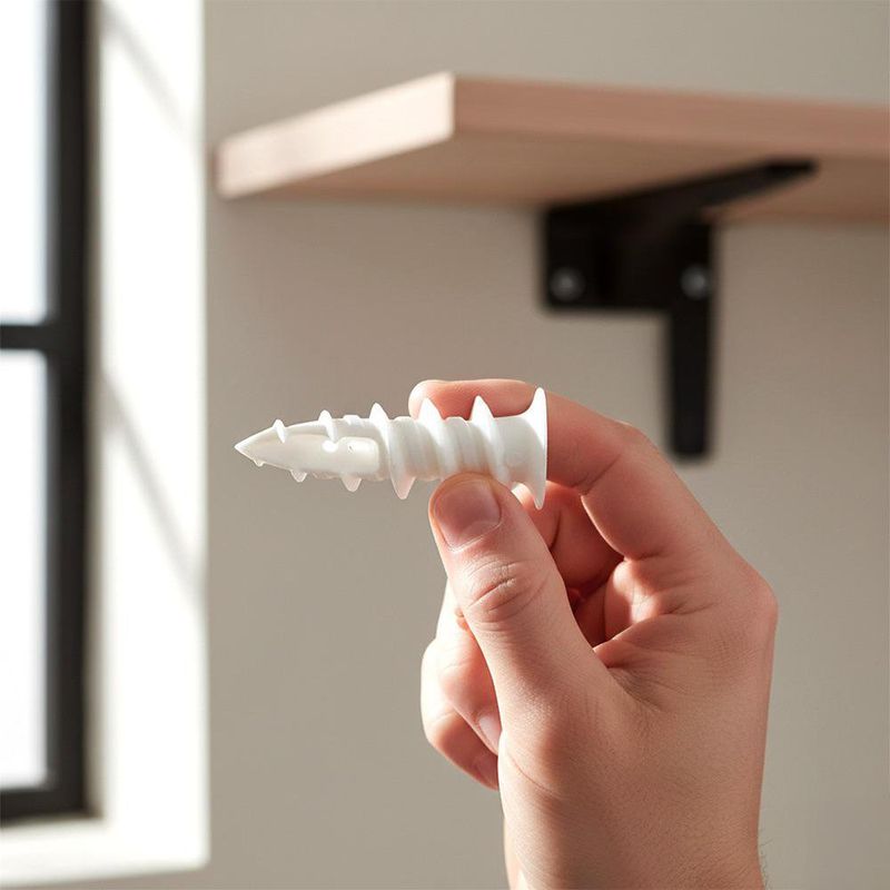 Tarugo de Plástico Tipo Tiburón de 6 mm para Tablaroca a Granel