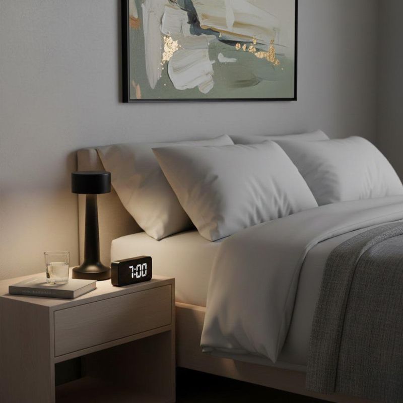 Set de 2 Lámparas de Mesa al Tacto 3 W Negro