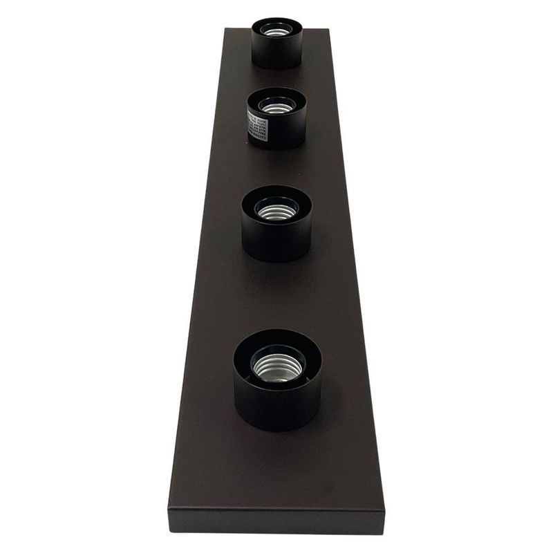 Lámpara de Pared 4 Luces 60 W Acabado Chocolate
