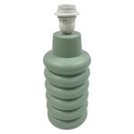 Lámpara de Mesa con Pantalla Tejida y Base Verde Ondulada 60 W