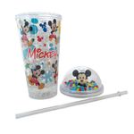 Vaso con Pajilla de 15.2 Oz con Luz Mickey Mouse Diseños Surtidos