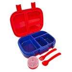 Lonchera Infantil Bento Koala Kids con Accesorios Color Rojo y Azul
