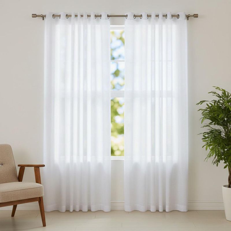 Cortina Blanca para Ventana 135 x 240 Cm Livorno