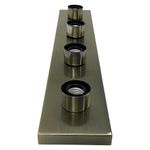 Lámpara de Pared 4 Luces 60 W Acabado Bronce Antiguo