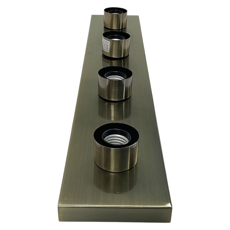 Lámpara de Pared 4 Luces 60 W Acabado Bronce Antiguo