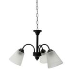 Lámpara de Techo 3 Luces Acabado Chocolate