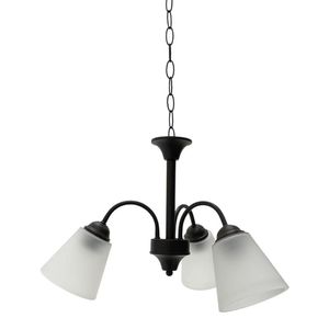 Lámpara de Techo 3 Luces Acabado Chocolate