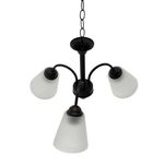 Lámpara de Techo 3 Luces Acabado Chocolate