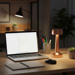 Set de 2 Lámparas de Mesa Táctil Bronce 3W