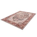 Alfombra Decorativa Estilo Persa Rojo y Gris 133 x 190 Cm