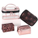 Set de 3 Cosmetiqueras Rosa Flores Fresh