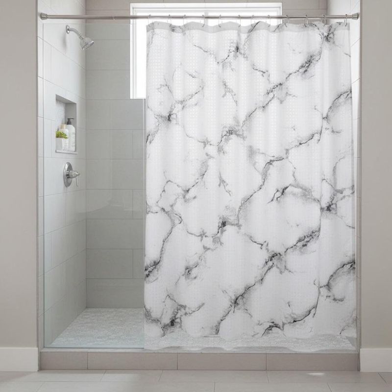 Cortina de Baño Marble con Ganchos