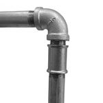 Niple Corrido con Rosca 1/2 Plg de Acero Galvanizado