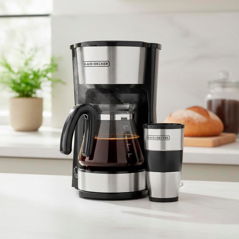 Cafetera 4 en 1 de 5 Tazas con Filtro Permanente
