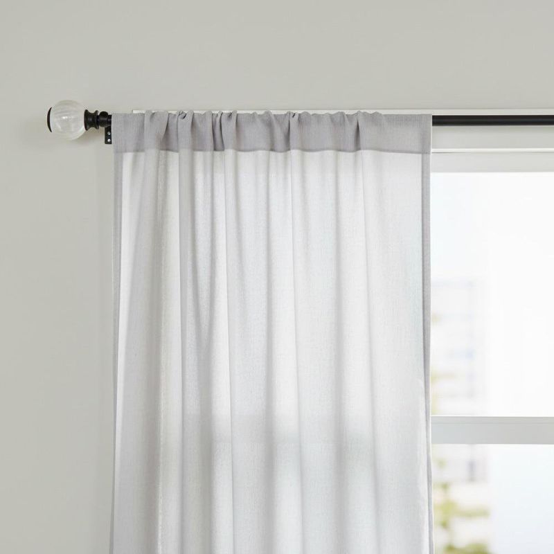 Galería de Metal Marble Extensible 91 a 182 cm Color Negro