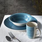 Vajilla Joy de Cerámica Aqua 12 Pzas