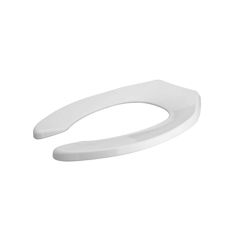Asiento para Sanitario Elongado Frente Abierto Blanco