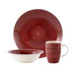 Vajilla Joy de Cerámica Roja 12 Pzas
