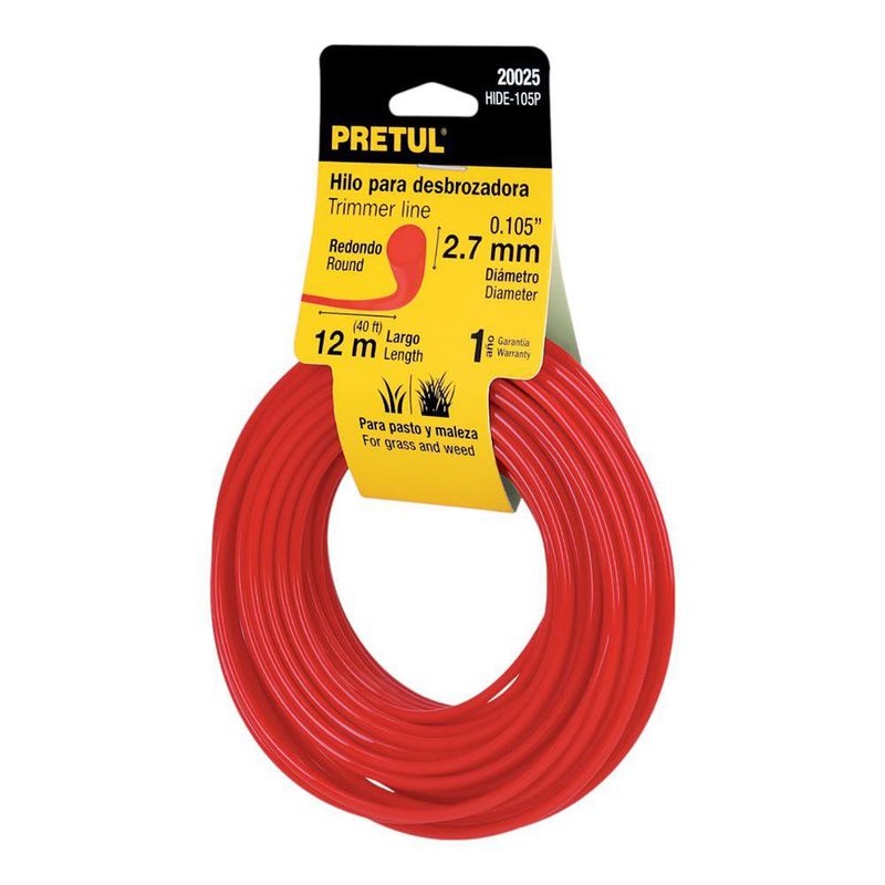 Hilo para Desbrozadora 2.4 Mm x 12 M