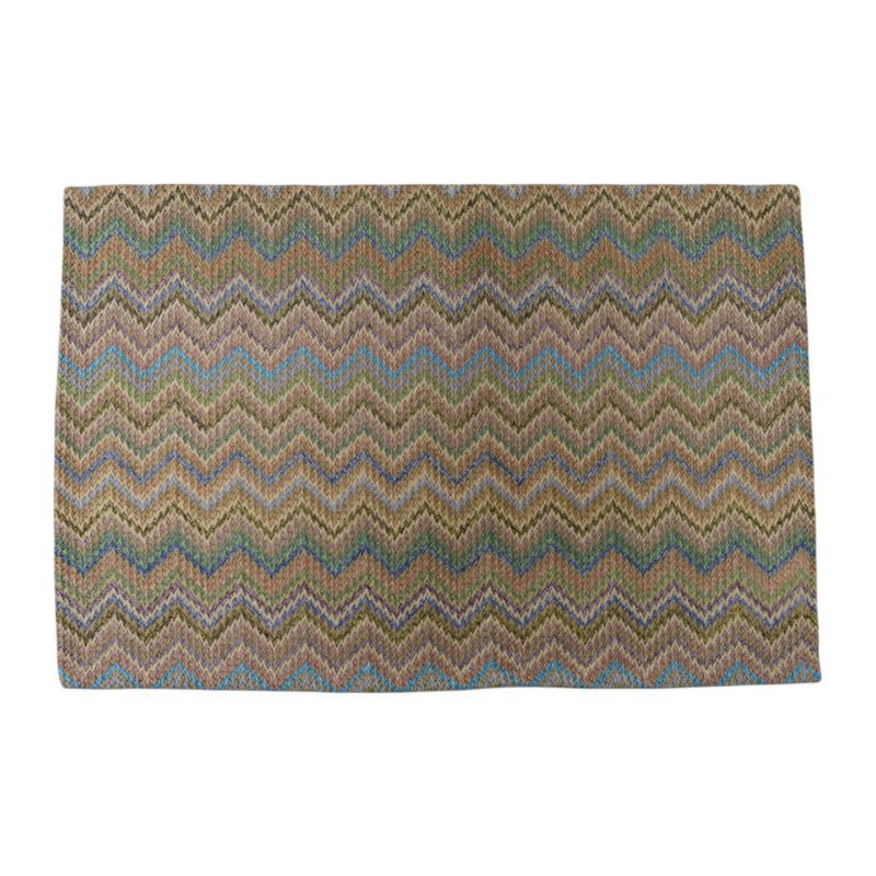 Individual Tejido Multicolor Diseño Zigzag 30x45 Cm