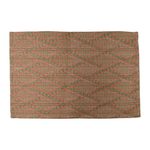 Individual Tejido Naranja Diseño Rombos 30x45 Cm