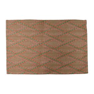 Individual Tejido Naranja Diseño Rombos 30x45 Cm