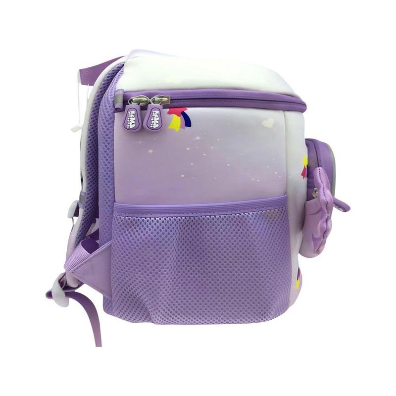 Mochila Infantil Lila con Diseño de Unicornio