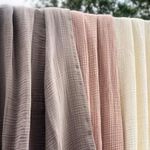 Frazada Muslin Tamaño Full/Queen Color Ivory