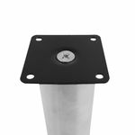 Pata para Mueble Acabado Acero Inoxidable Satinado 200 Mm