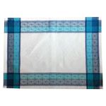 Individual Rectangular de Tela Turquesa 33 x 47 Cm