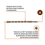 Broca para Concreto SDS 3/4 X12 Plg