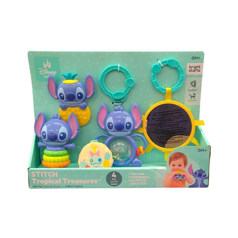 Set de Juguetes para Bebé Stitch Tropical Treasures 4 Pzas