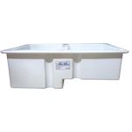 Lavadero Doble de Empotrar Color Almendra