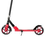 Monopatín Plegable con T-bar Ajustable Color Negro y Rojo