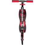 Monopatín Plegable con T-bar Ajustable Color Negro y Rojo