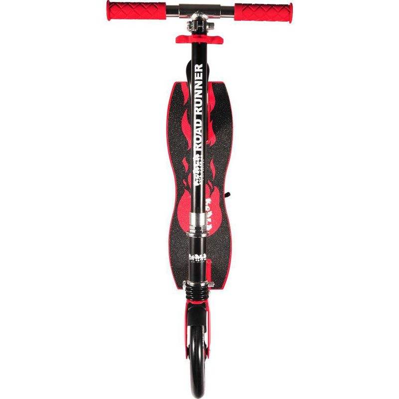 Monopatín Plegable con T-bar Ajustable Color Negro y Rojo