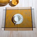 Individual Rectangular de Tela Dorado 33 x 47 Cm