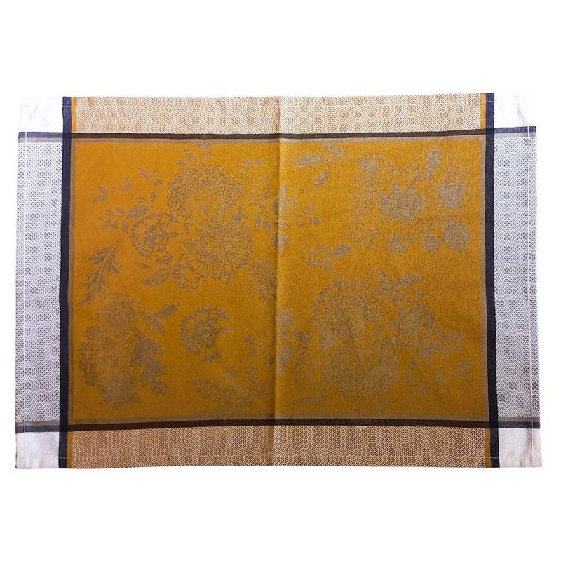 Individual Rectangular de Tela Dorado 33 x 47 Cm